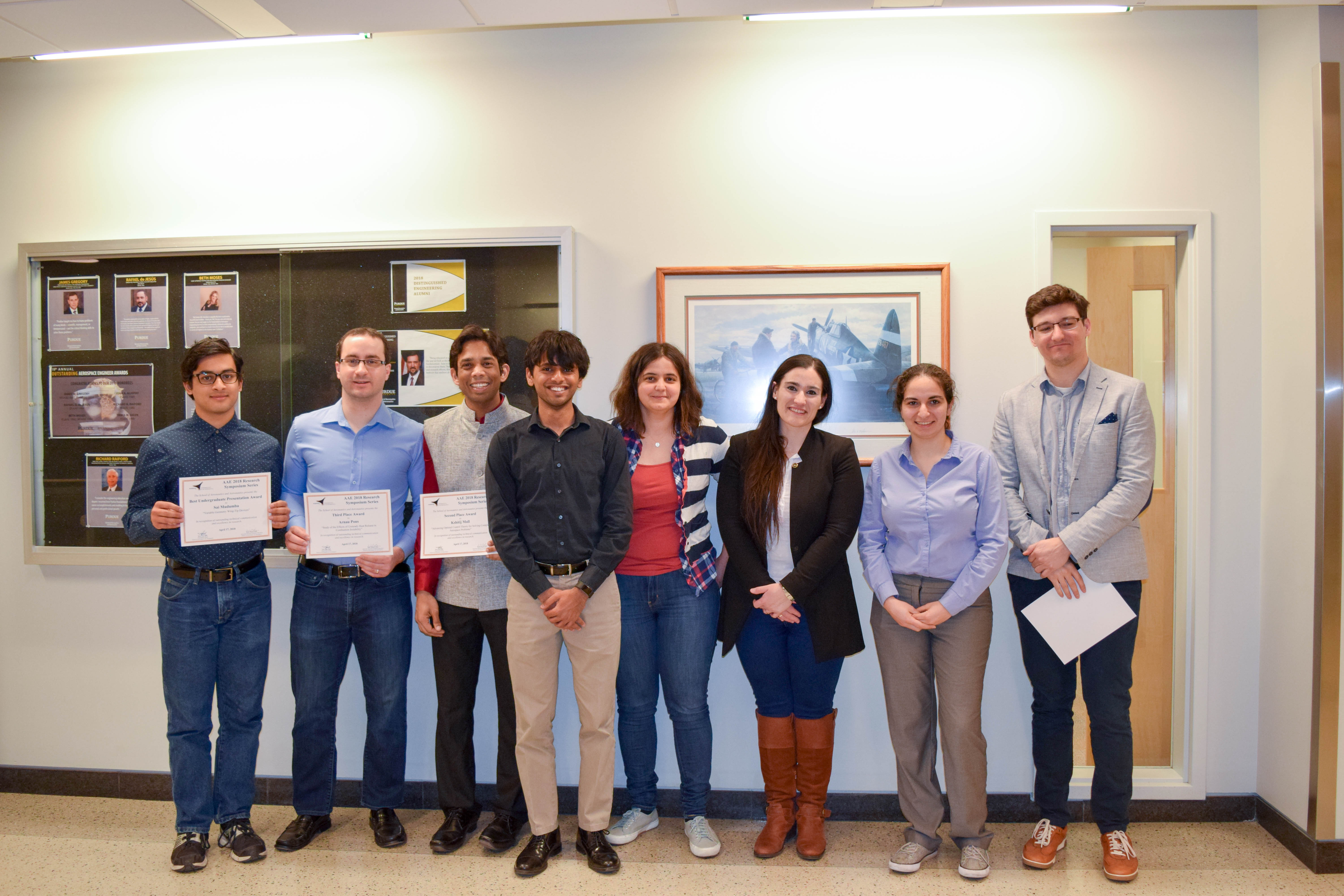 Students winners of the AAE Research Symposium
